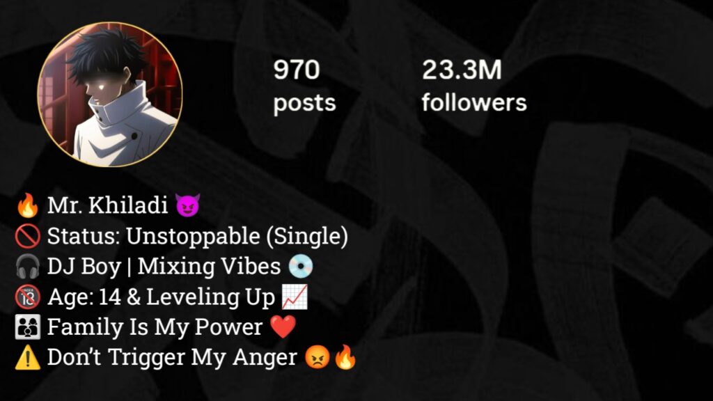 Instagram Bio for boys love