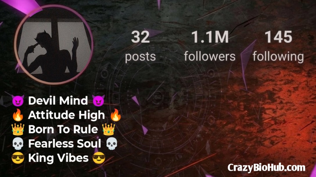 Devil Bio For Instagram