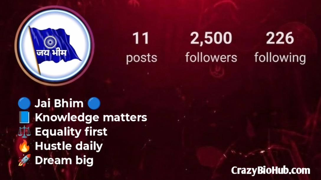 Jai Bhim Bio For Instagram