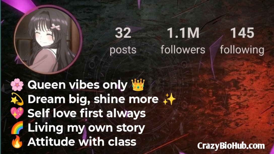 Facebook bio for girls stylish