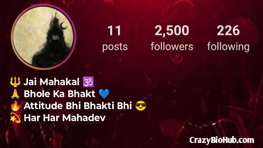 Mahakal Bio For Instagram